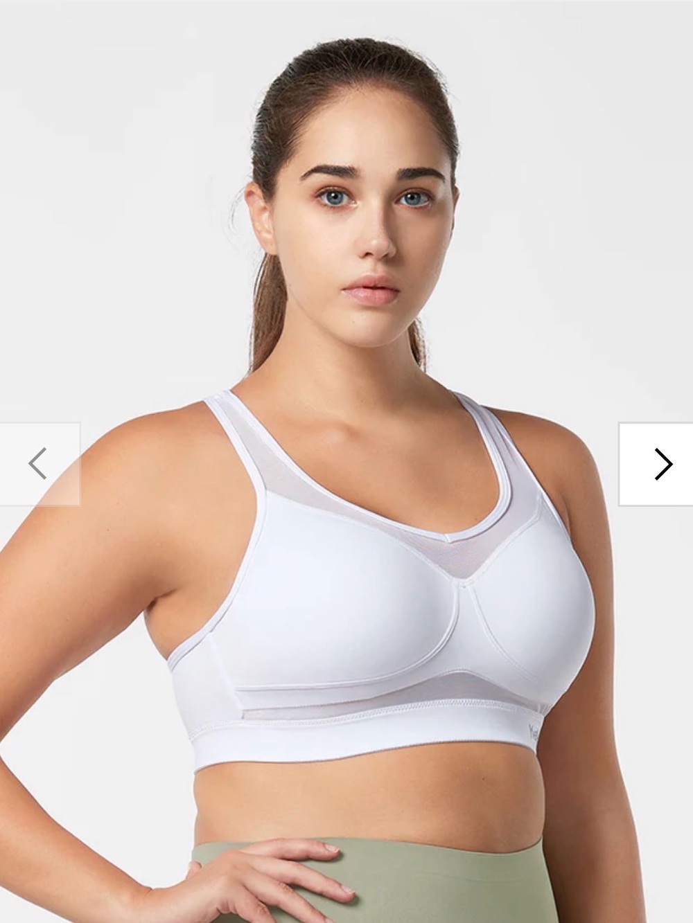 Yvette Shift Breathable Racerback High-Support Bra Running HIIT Training